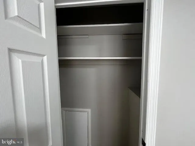 a close view of closet