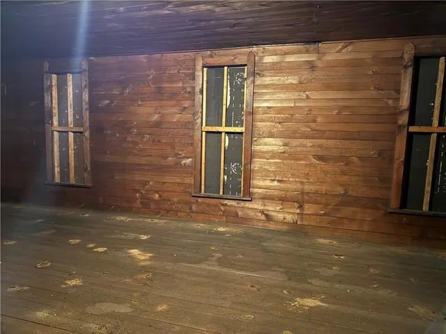 a view of a door of the house