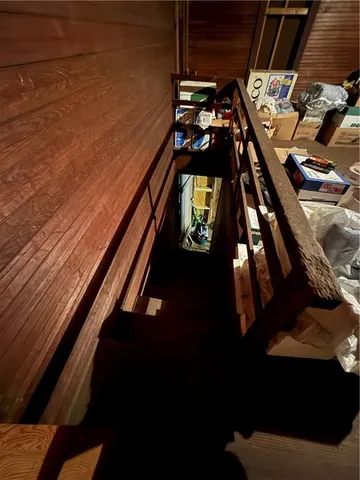 a view of storage and utility room