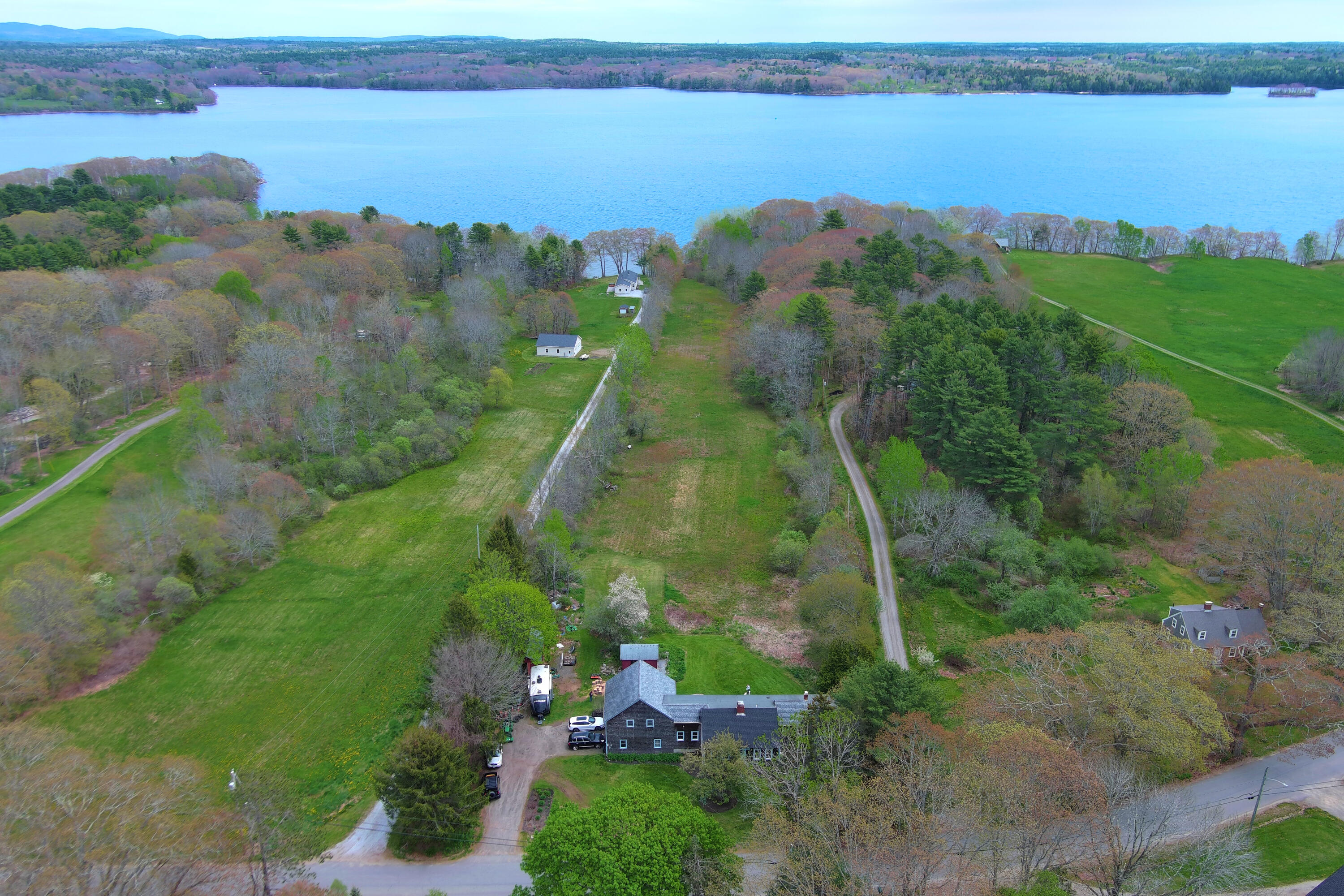 1046 Dutch Neck Road Waldoboro, ME 04572 - Photo 2 of 64 1046 Dutch Neck Aerial View
