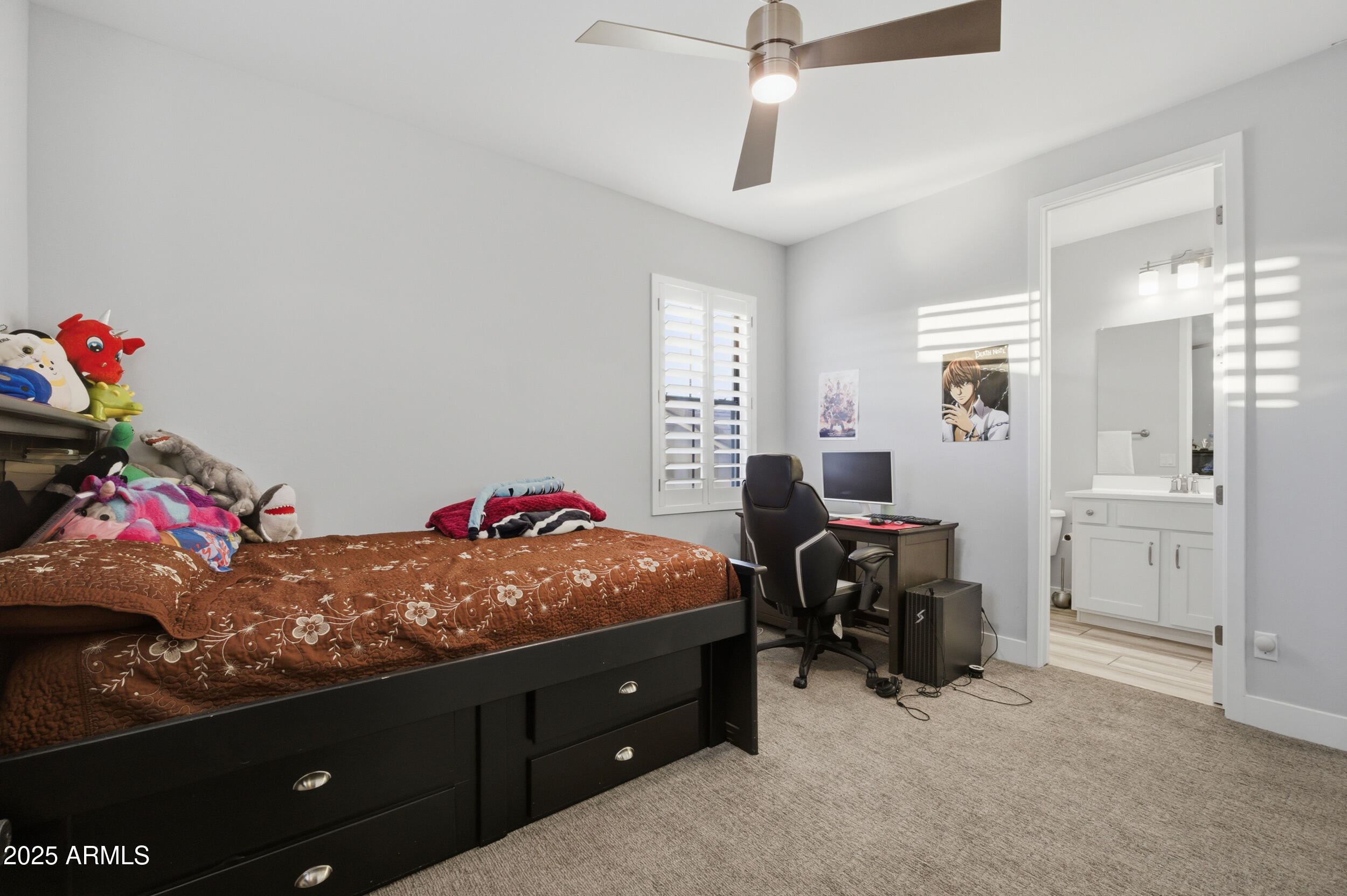 630 West Deer Creek Road Phoenix, AZ 85048 - Photo 19 of 47 a bed room with a bed and a window