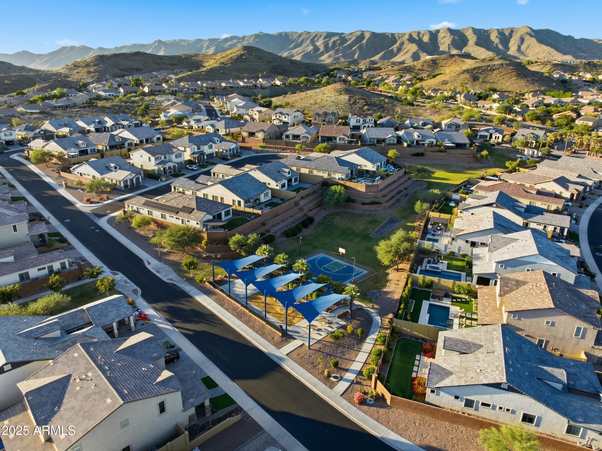 630 West Deer Creek Road Phoenix, AZ 85048 - Photo 44 of 47 an aerial view of residential houses with outdoor space