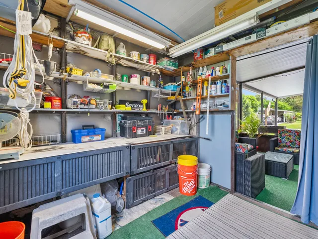 a view of store room with washer and dryer