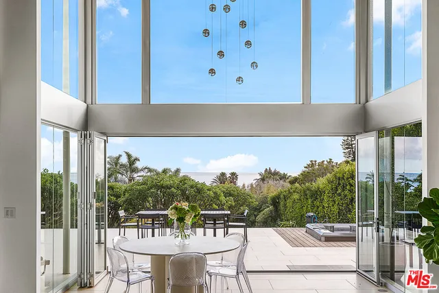 a outdoor view with a sitting space