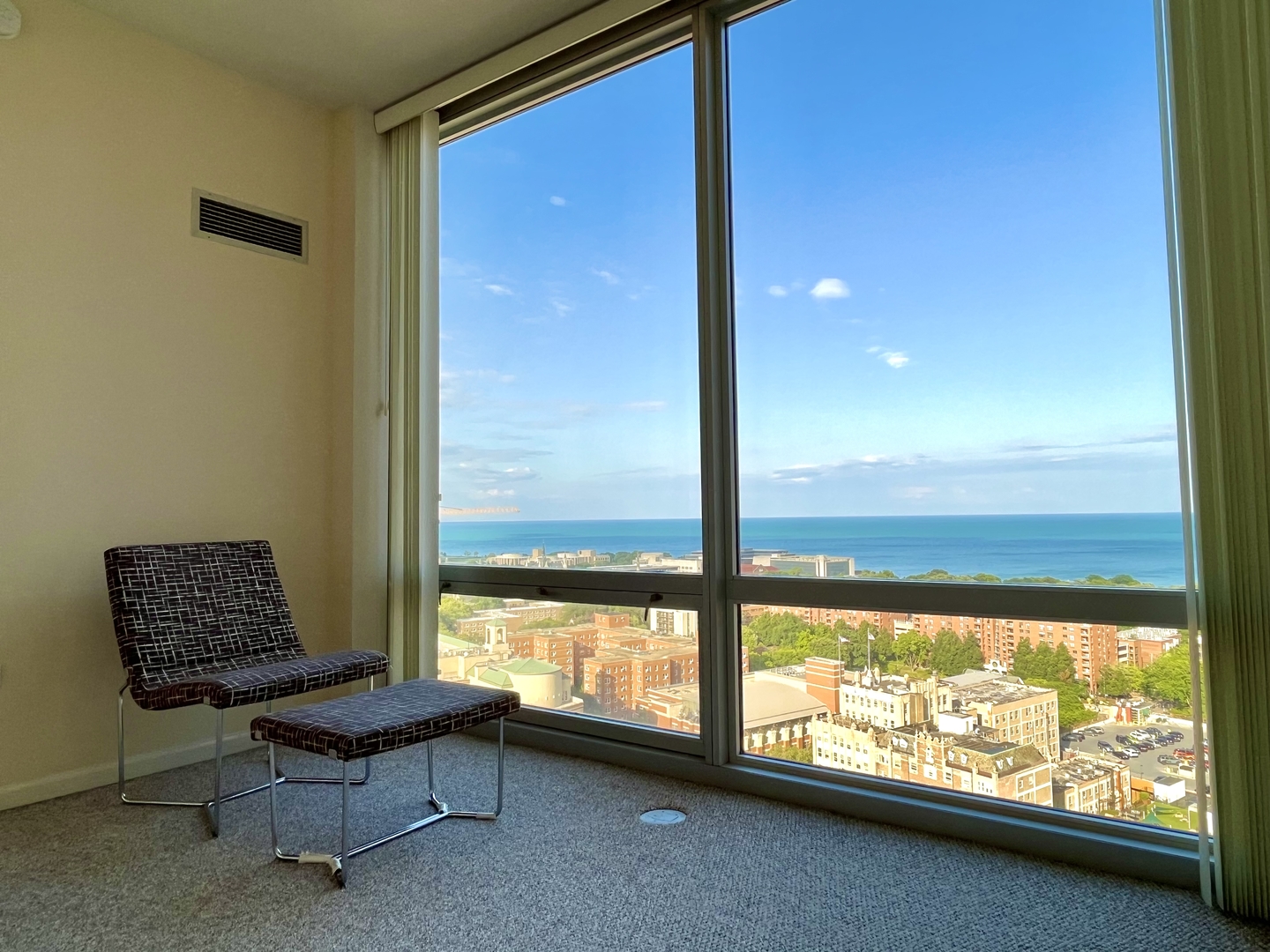 807 Davis Street, Unit 2210 Evanston, IL 60201 - Photo 6 of 10 a living room with furniture and a window
