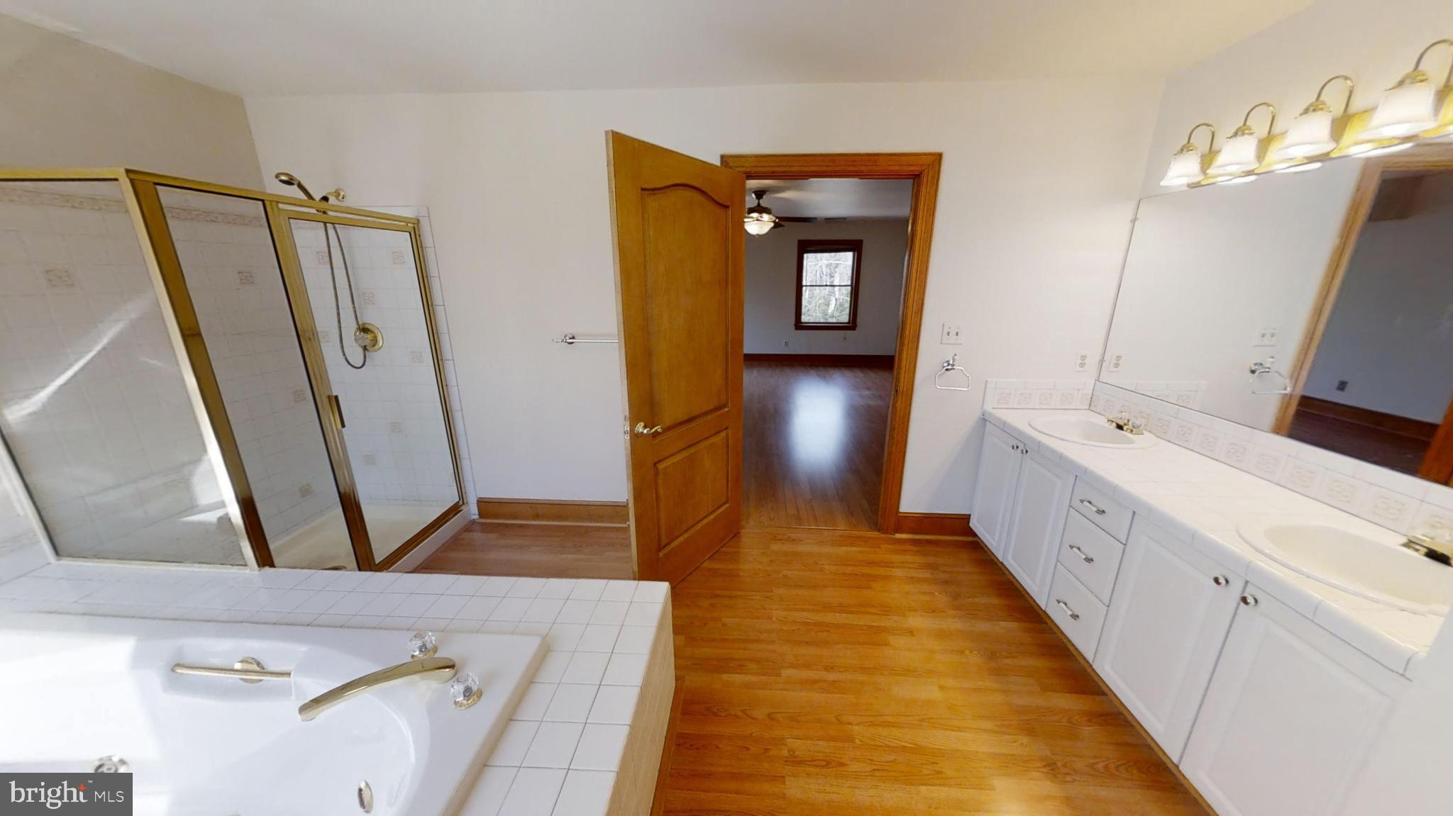5870 Hallowing Point Road Prince Frederick, MD 20678 - Photo 50 of 72 Master bathroom with Stand up shower and tub