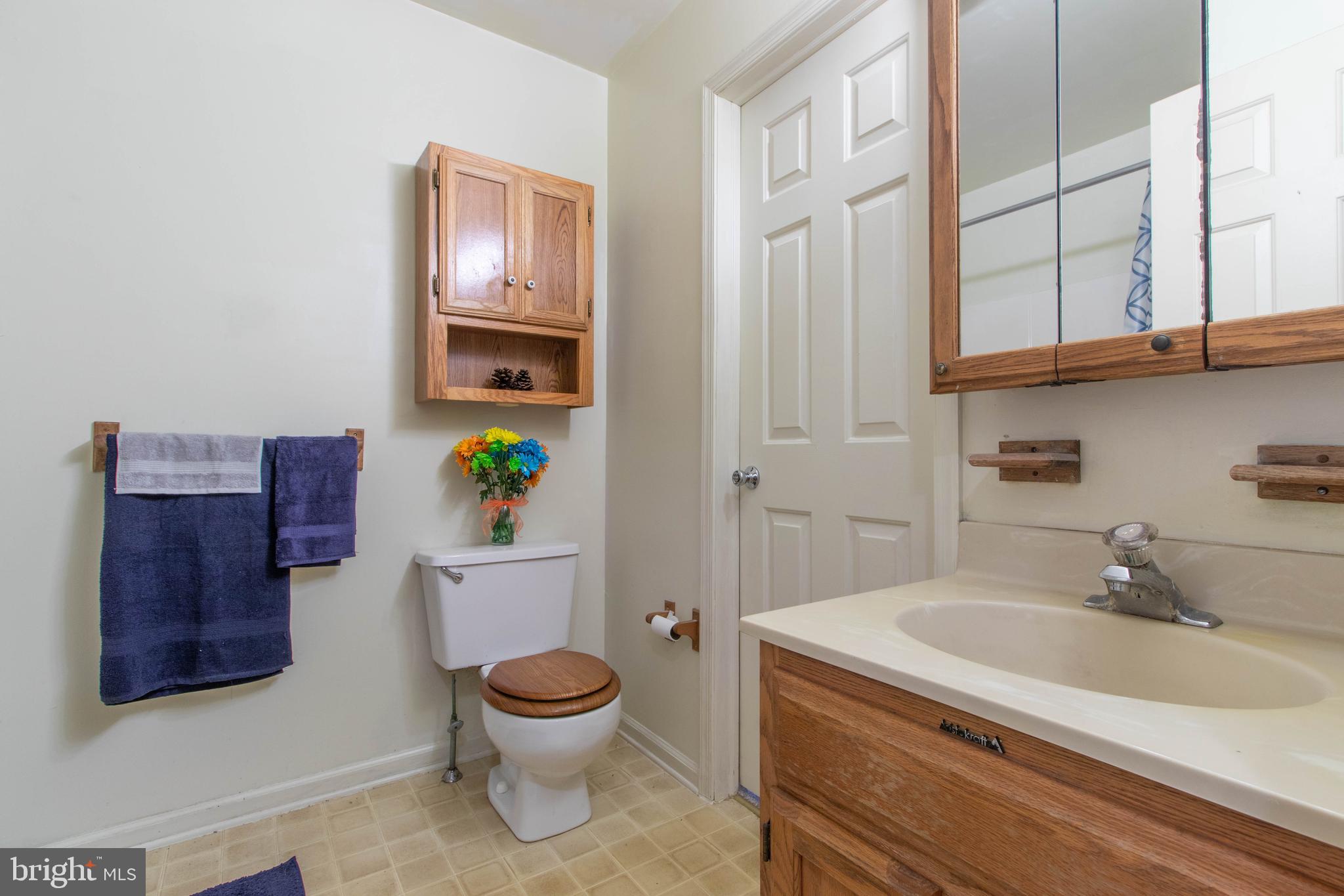 608 Rosedale Road Kennett Square, PA 19348 - Photo 11 of 30 a bathroom with a toilet a sink and mirror