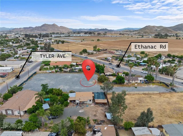 an aerial view of a city