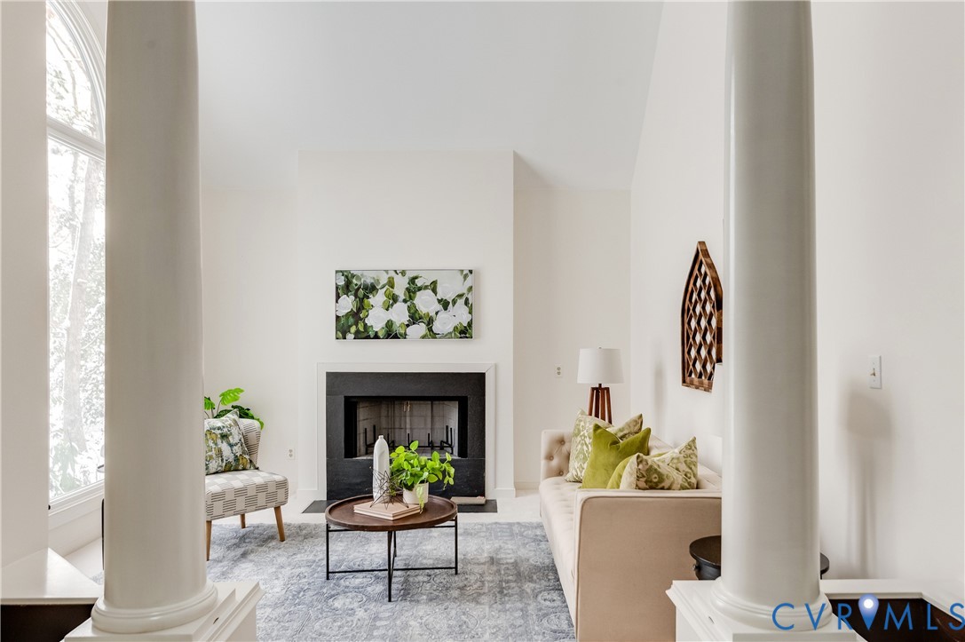 1707 Devon Way Manakin-Sabot, VA 23103 - Photo 8 of 37 Elegant living room with regal columns and abundan