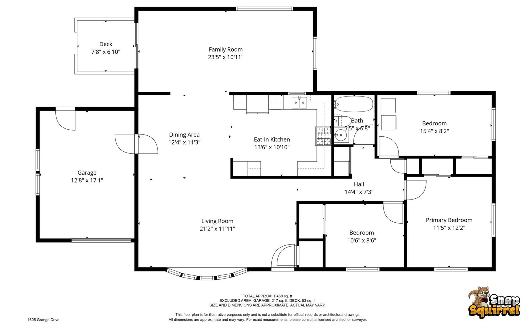 1605 Grange Drive Rantoul, IL 61866 - Photo 26 of 26 a picture of a floor plan