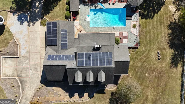 a view of a yard with trees