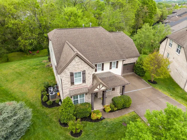 a aerial view of a house