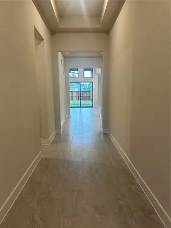 a view of hallway with window