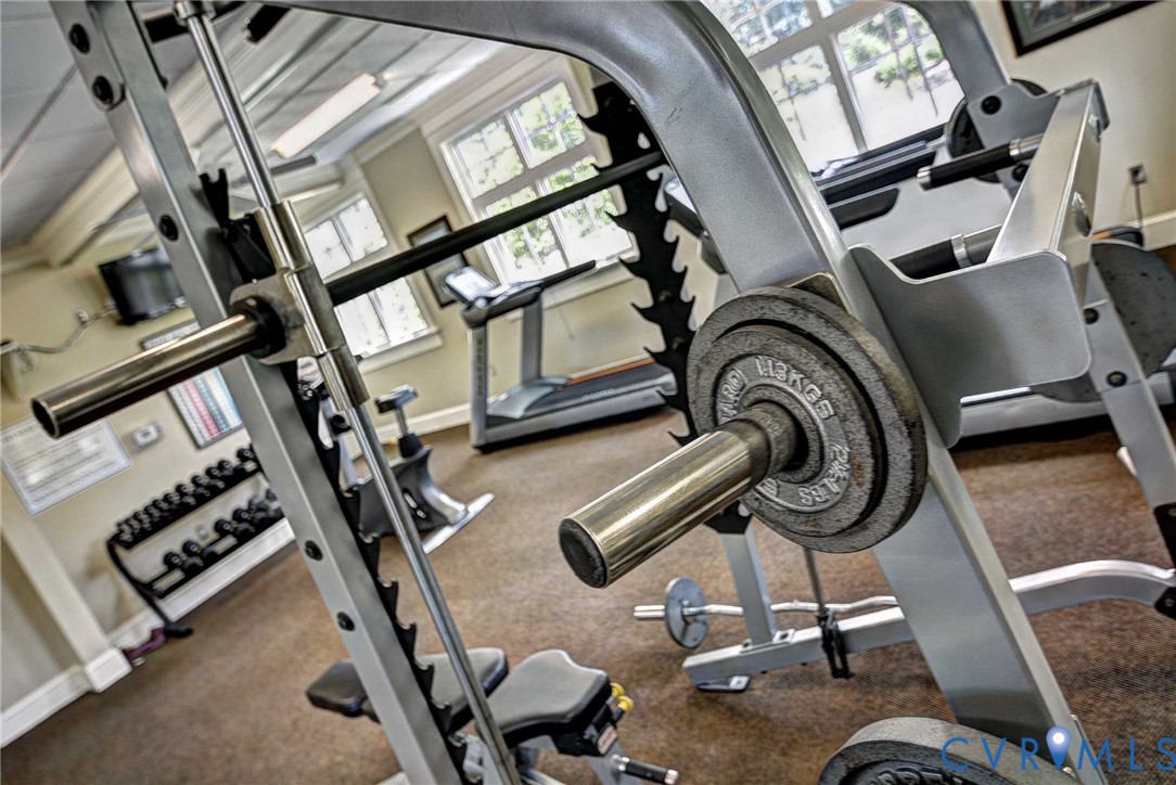 9405 Ashlock Court Toano, VA 23168 - Photo 41 of 43 a view of a room with gym equipment