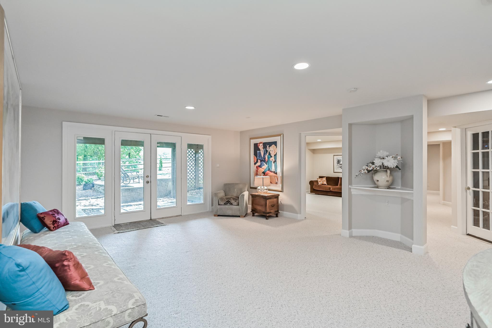 11311 Bright Pond Lane Reston, VA 20194 - Photo 34 of 50 Game Room with Glass Door to Rear Yard + Niches