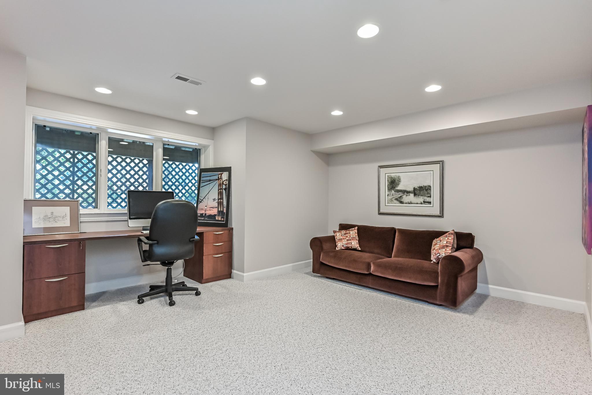 11311 Bright Pond Lane Reston, VA 20194 - Photo 41 of 50 Lower Level Bedroom or Office w/ Built-ins