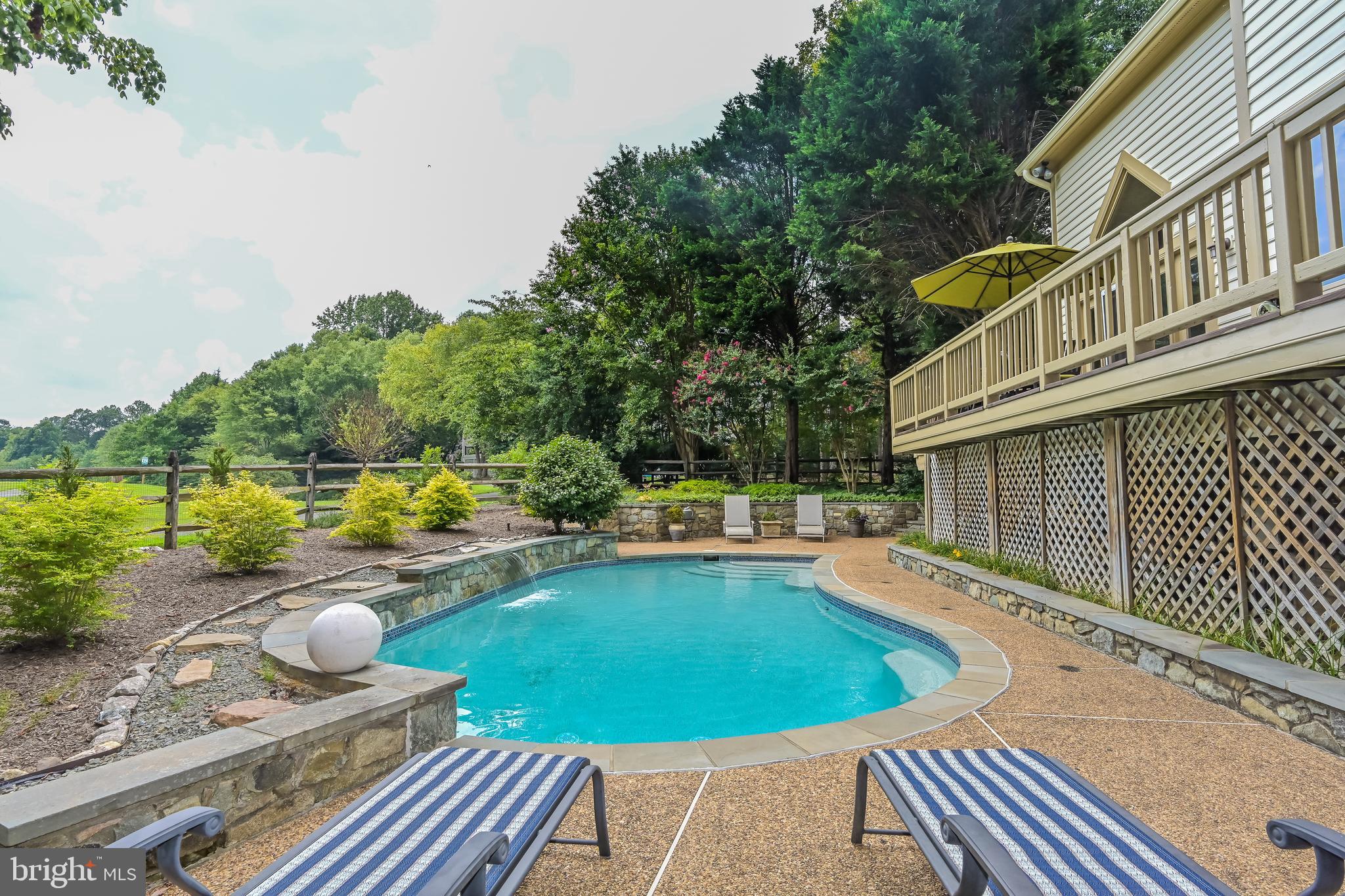 11311 Bright Pond Lane Reston, VA 20194 - Photo 46 of 50 Slate Stone Coping Around Pool