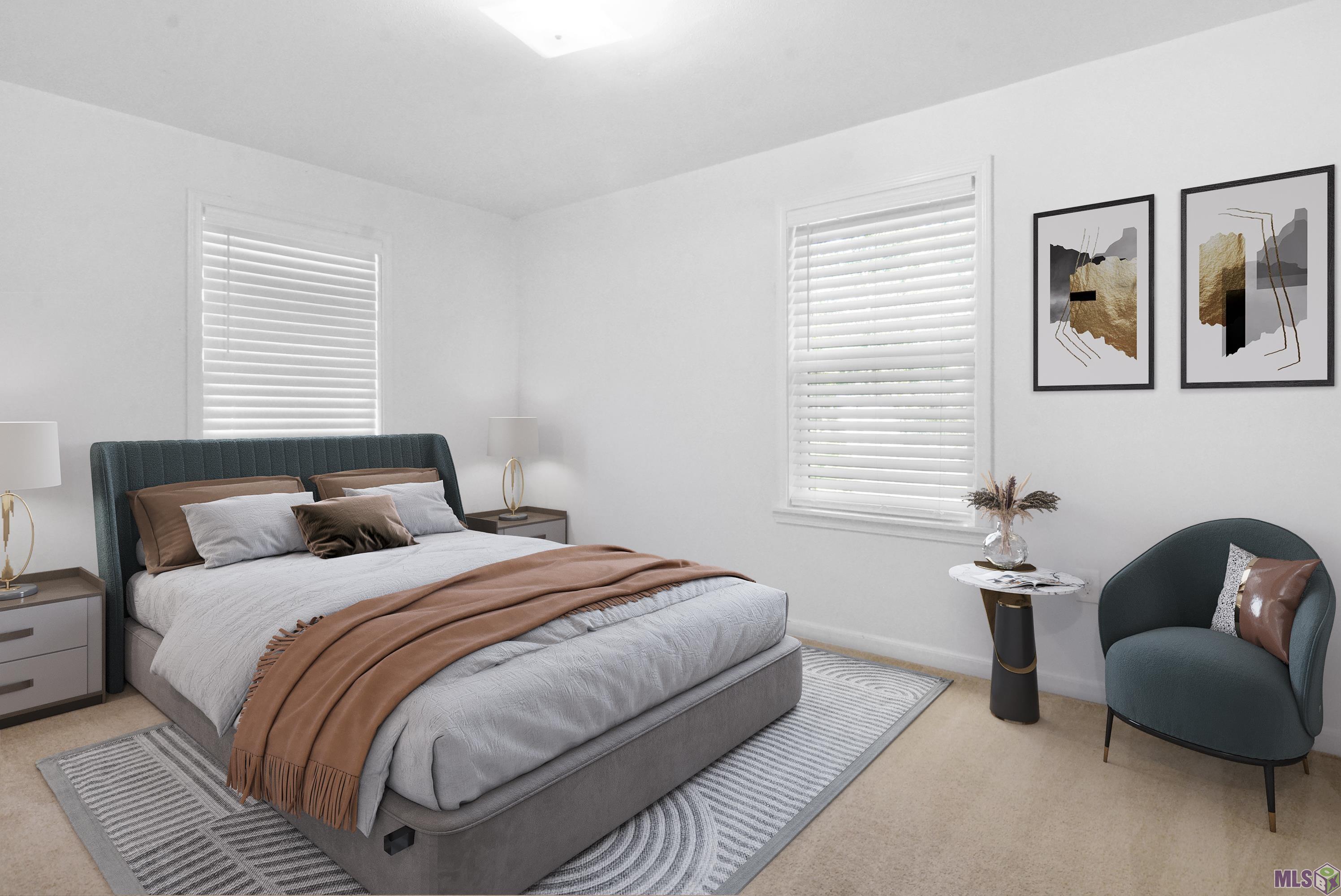 1224 Kline Street Denham Springs, LA 70726 - Photo 3 of 14 Digital Staged - Guest Bedroom