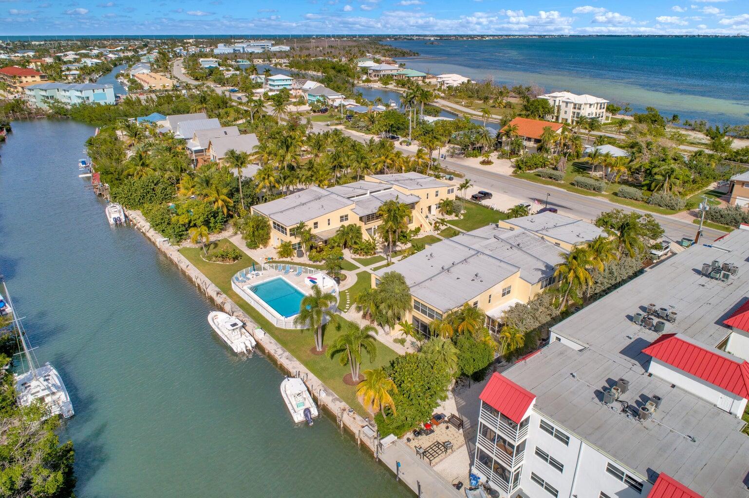 591 Sombrero Beach Road, Unit 1B Marathon, FL 33050 - Photo 22 of 31 Lemon Cove from Above