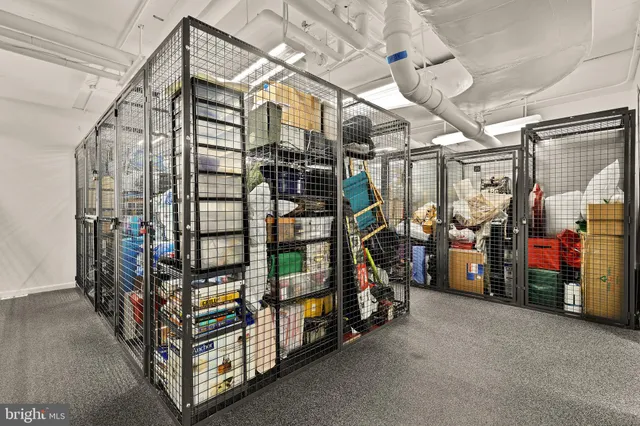 a view of storage and utility room
