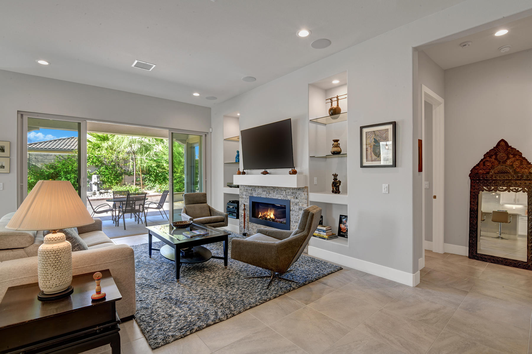 51 Merlot Rancho Mirage, CA 92270 - Photo 13 of 50 024 LIVING ROOM ANGLED TO BACK PATIO MLS