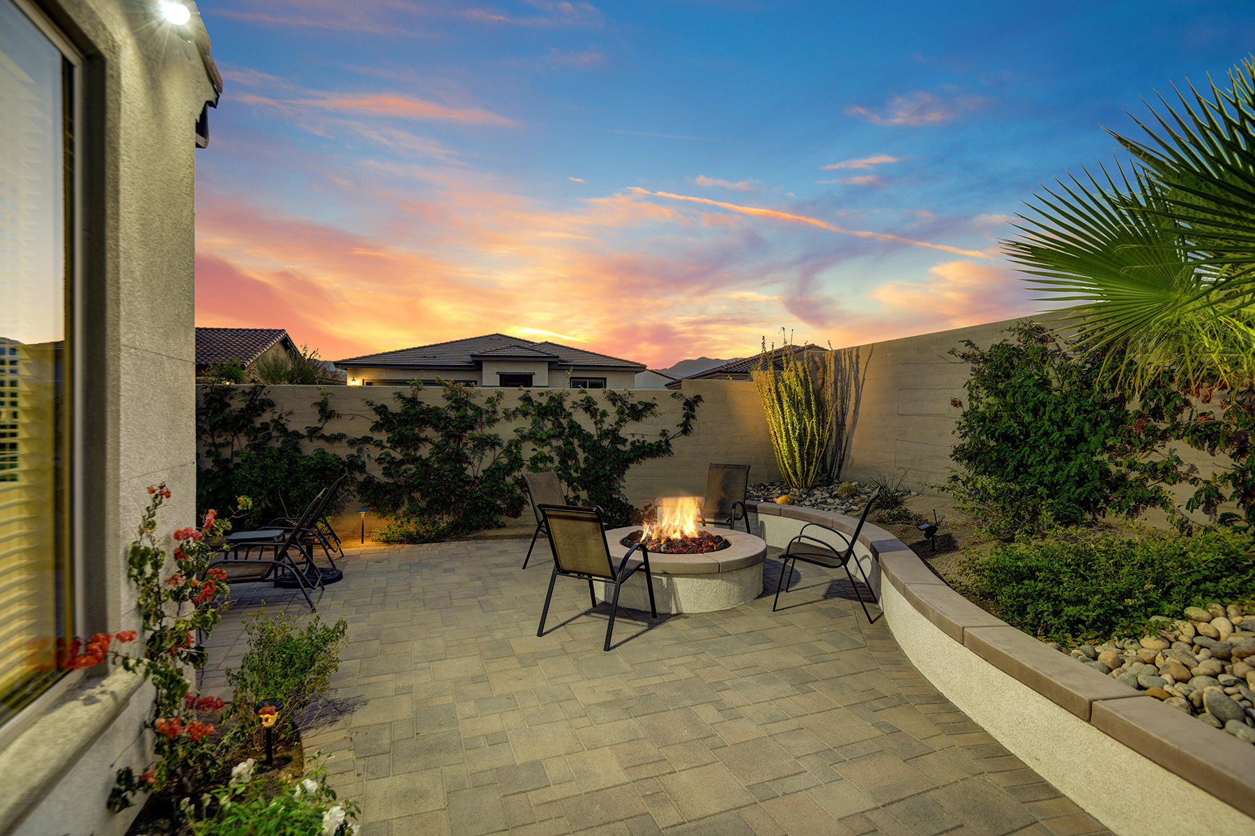 51 Merlot Rancho Mirage, CA 92270 - Photo 34 of 50 073 FIRE PIT ACROSS NIGHT MLS