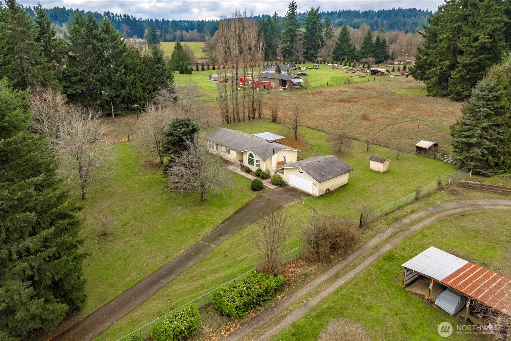9405 Rich Road Southeast Olympia, WA 98501 - Photo 18 of 25 an aerial view of residential houses with outdoor space