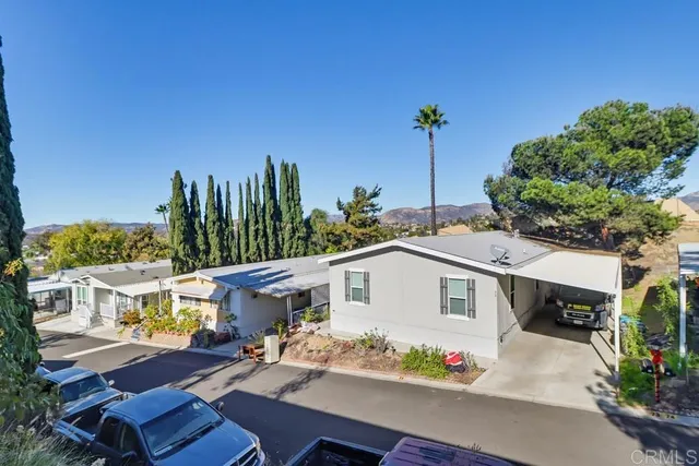 a aerial view of a house