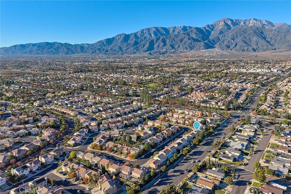7371 Correspondence Place Rancho Cucamonga, CA 91730 - Photo 37 of 39 an aerial view of residential house and sandy dunes