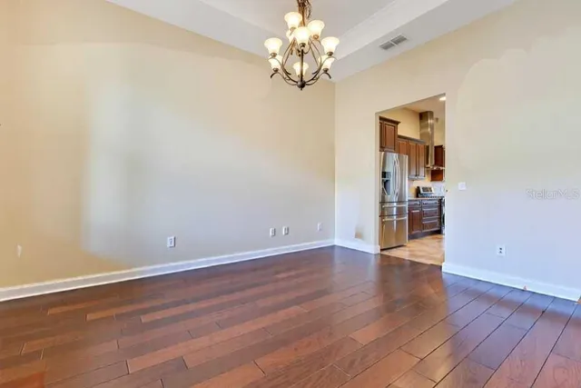 a house view with a garden space