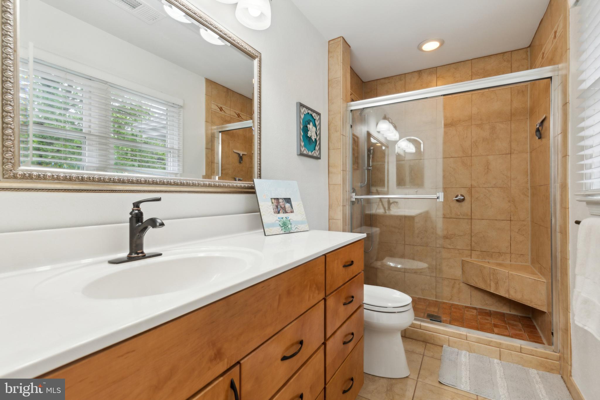 6724 Passageway Place Burke, VA 22015 - Photo 13 of 26 a bathroom with a sink a toilet and shower