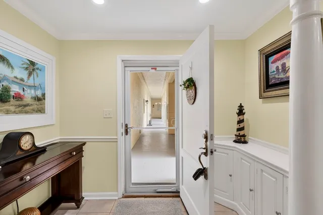 a bathroom with a double vanity sink