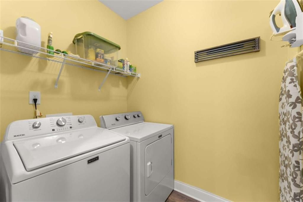 568 Dunagan Court Winder, GA 30680 - Photo 34 of 61 a utility room with dryer and washer
