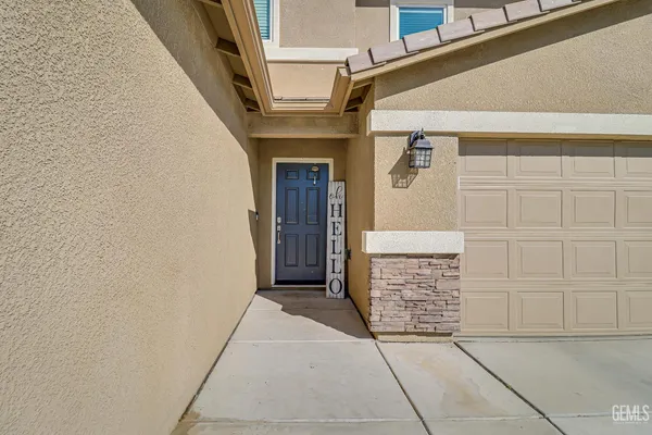a view of front door of house