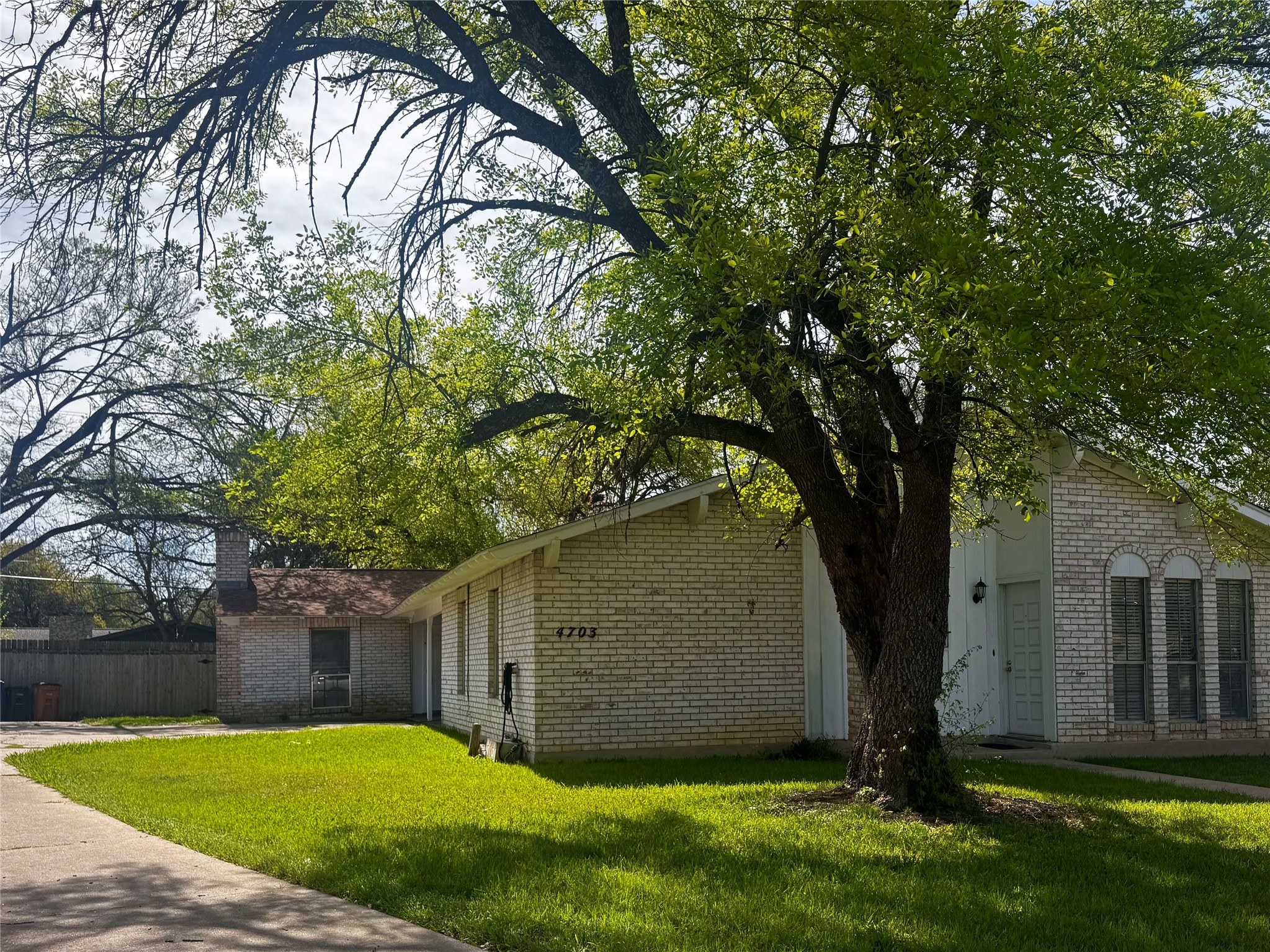 4703 Sagebrush Trail, Unit B Austin, TX 78745 - Photo 1 of 1 a view of a backyard with a tree