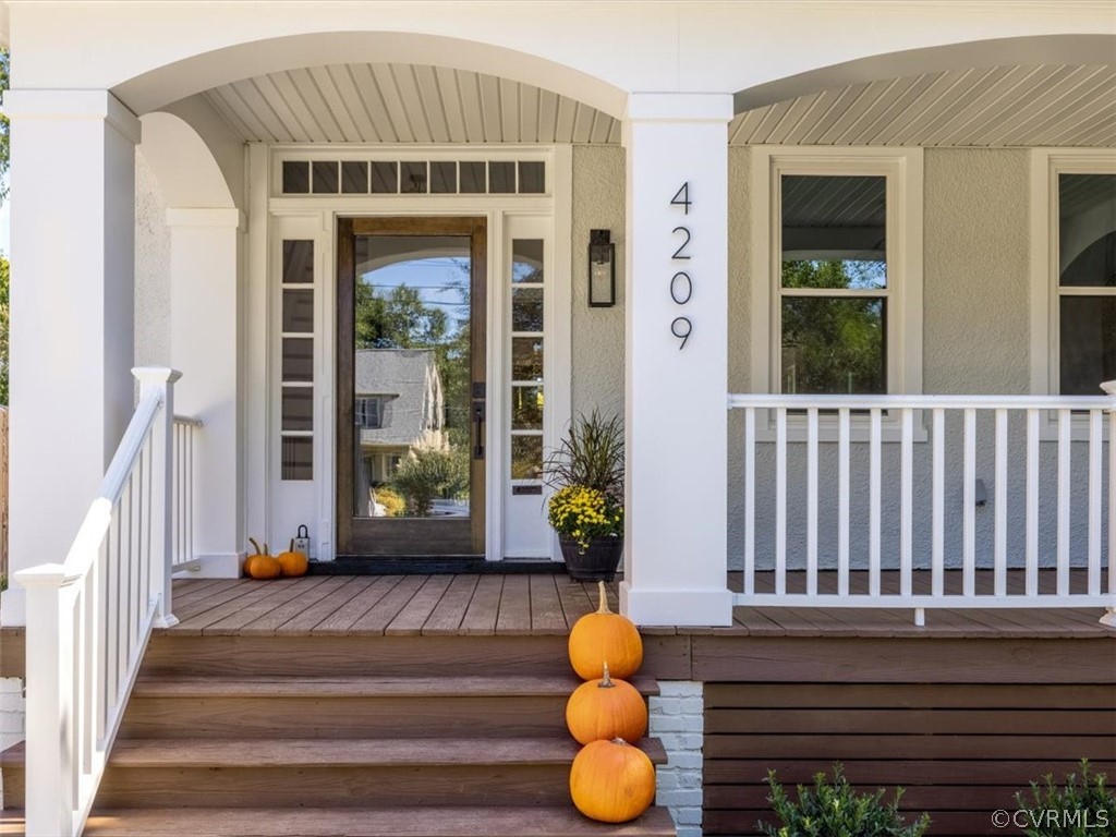 4209 Brook Road Richmond, VA 23227 - Photo 5 of 46 a front view of a house with wooden floor and windows
