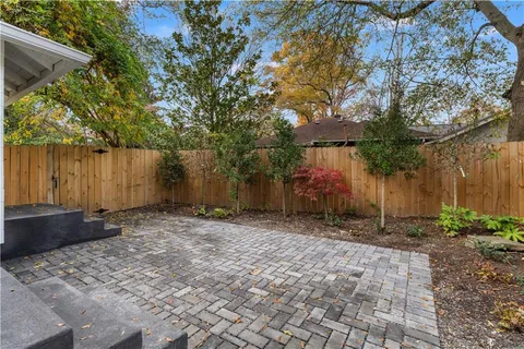 a backyard of a house