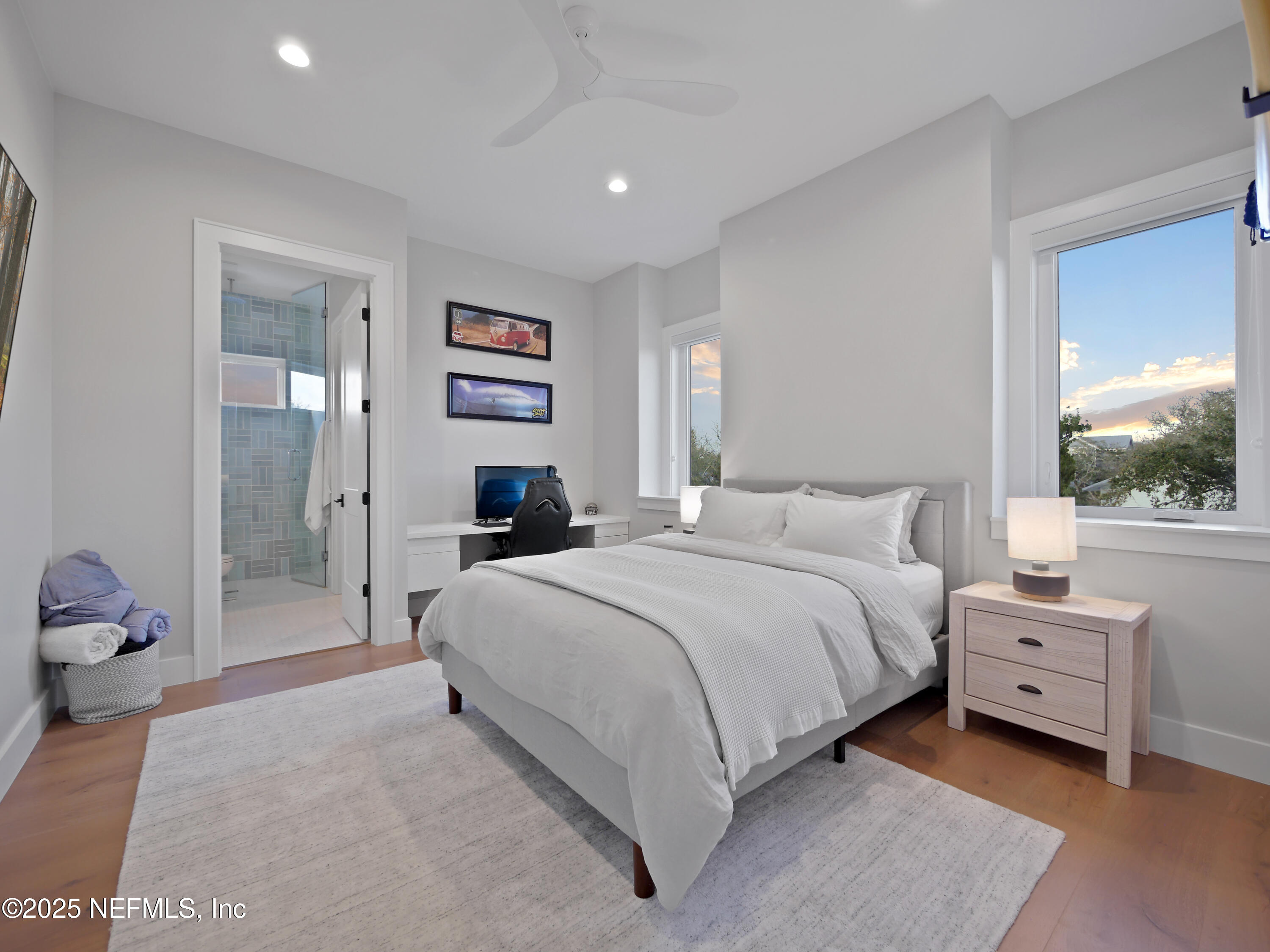 4021 Myrtle Street St. Augustine, FL 32084 - Photo 35 of 68 a spacious bedroom with a bed and a window