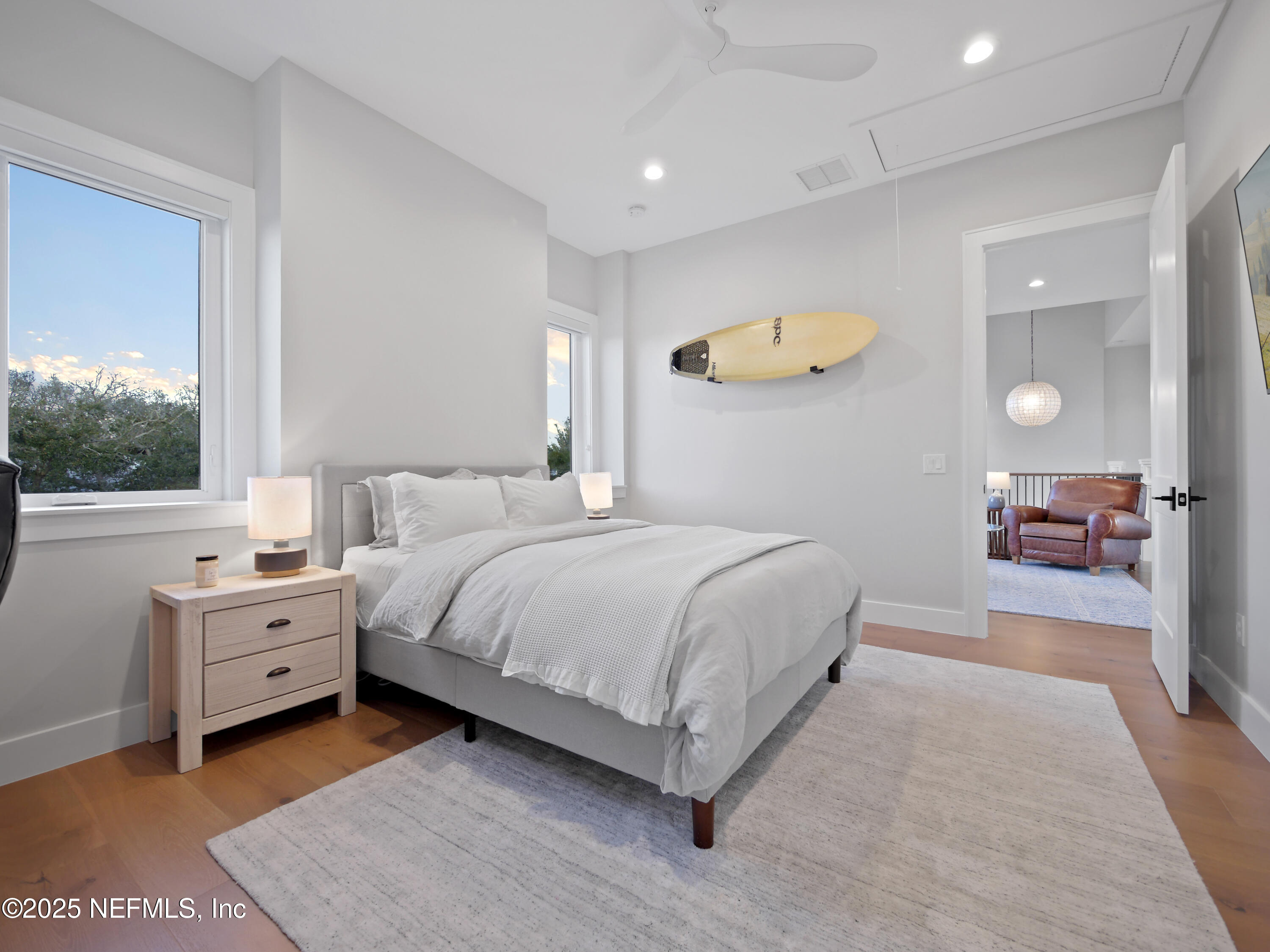 4021 Myrtle Street St. Augustine, FL 32084 - Photo 36 of 68 a bedroom with a bed and a window