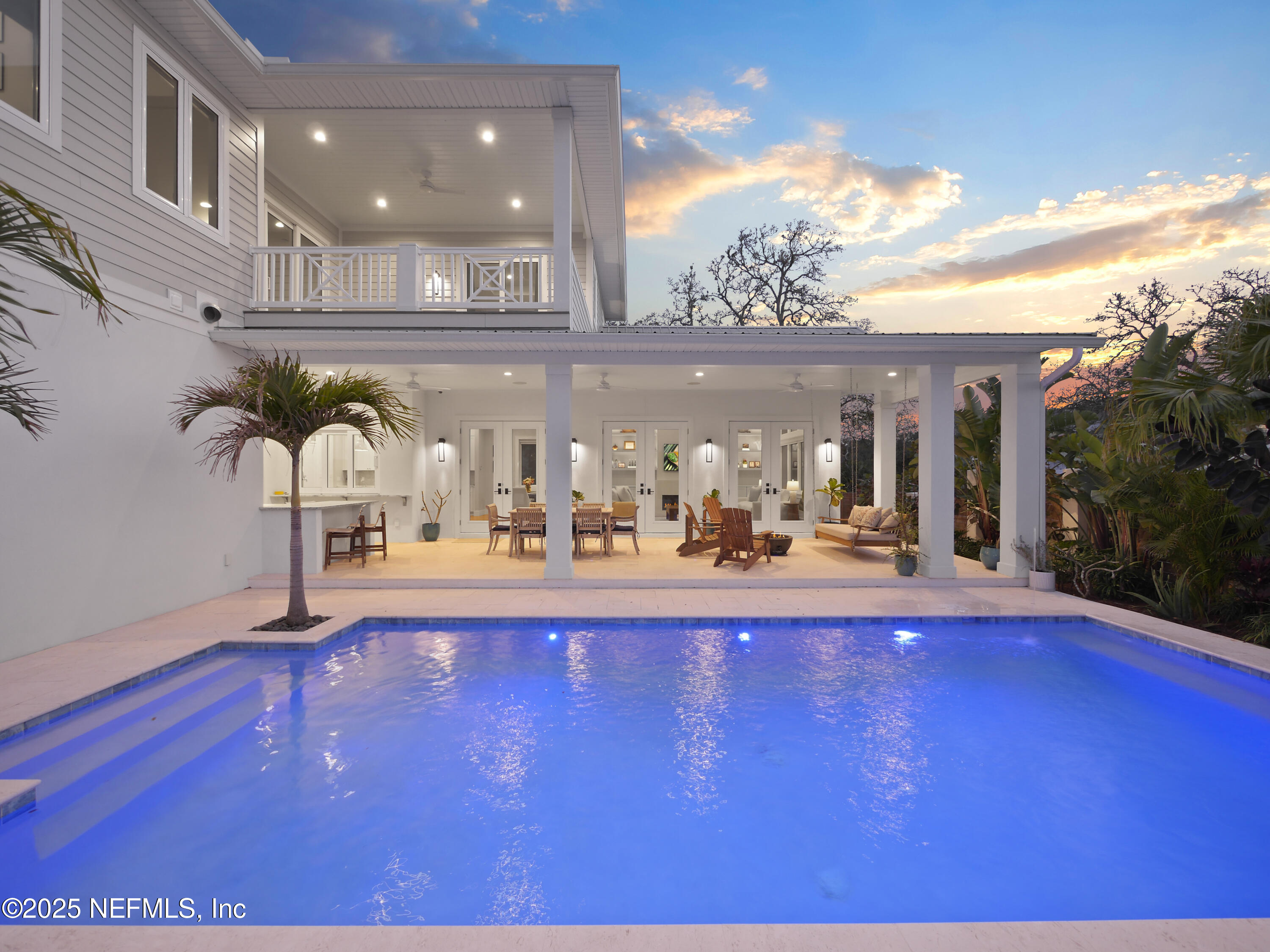 4021 Myrtle Street St. Augustine, FL 32084 - Photo 47 of 68 a view of swimming pool with outdoor seating