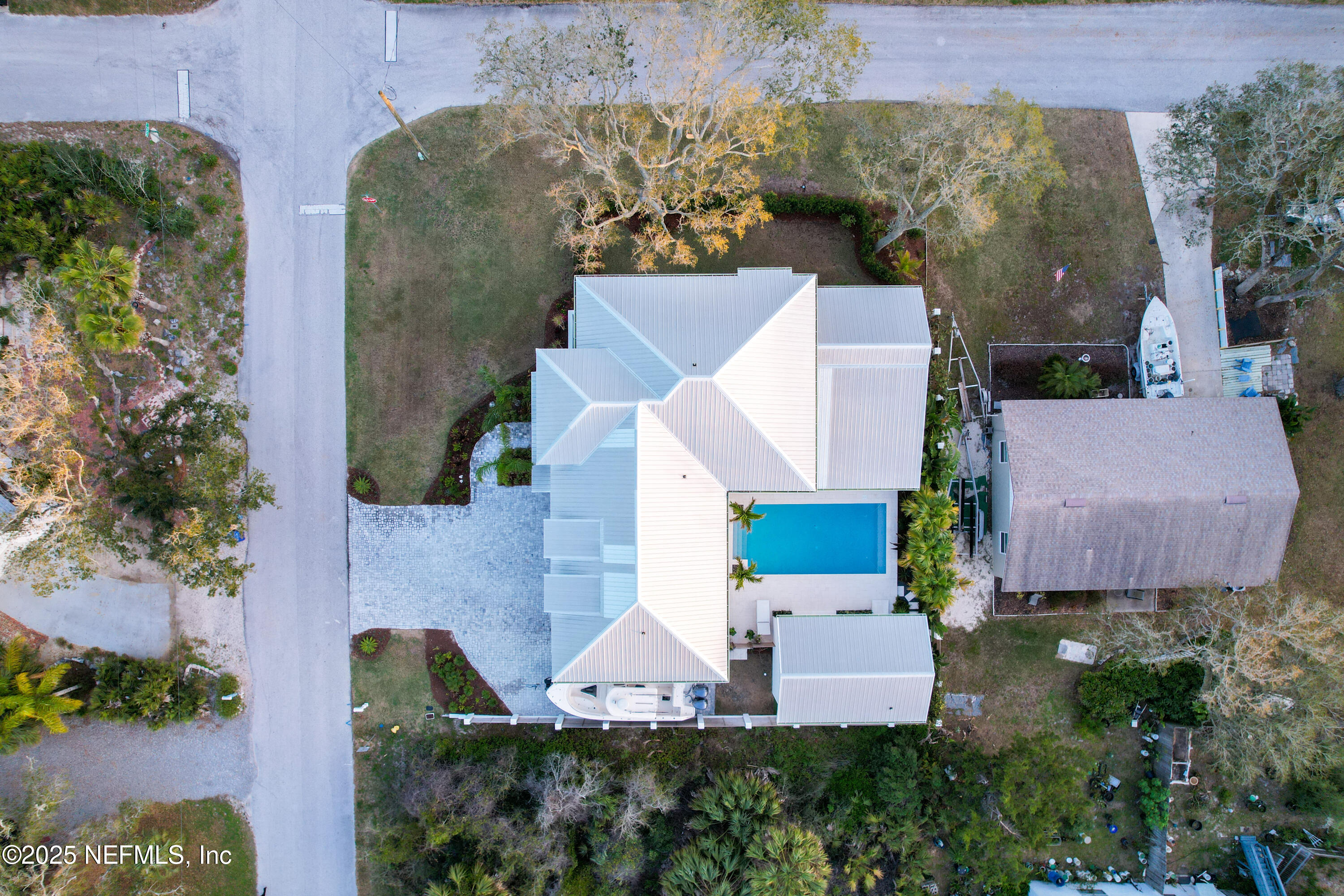 4021 Myrtle Street St. Augustine, FL 32084 - Photo 65 of 68 an aerial view of a house with a yard