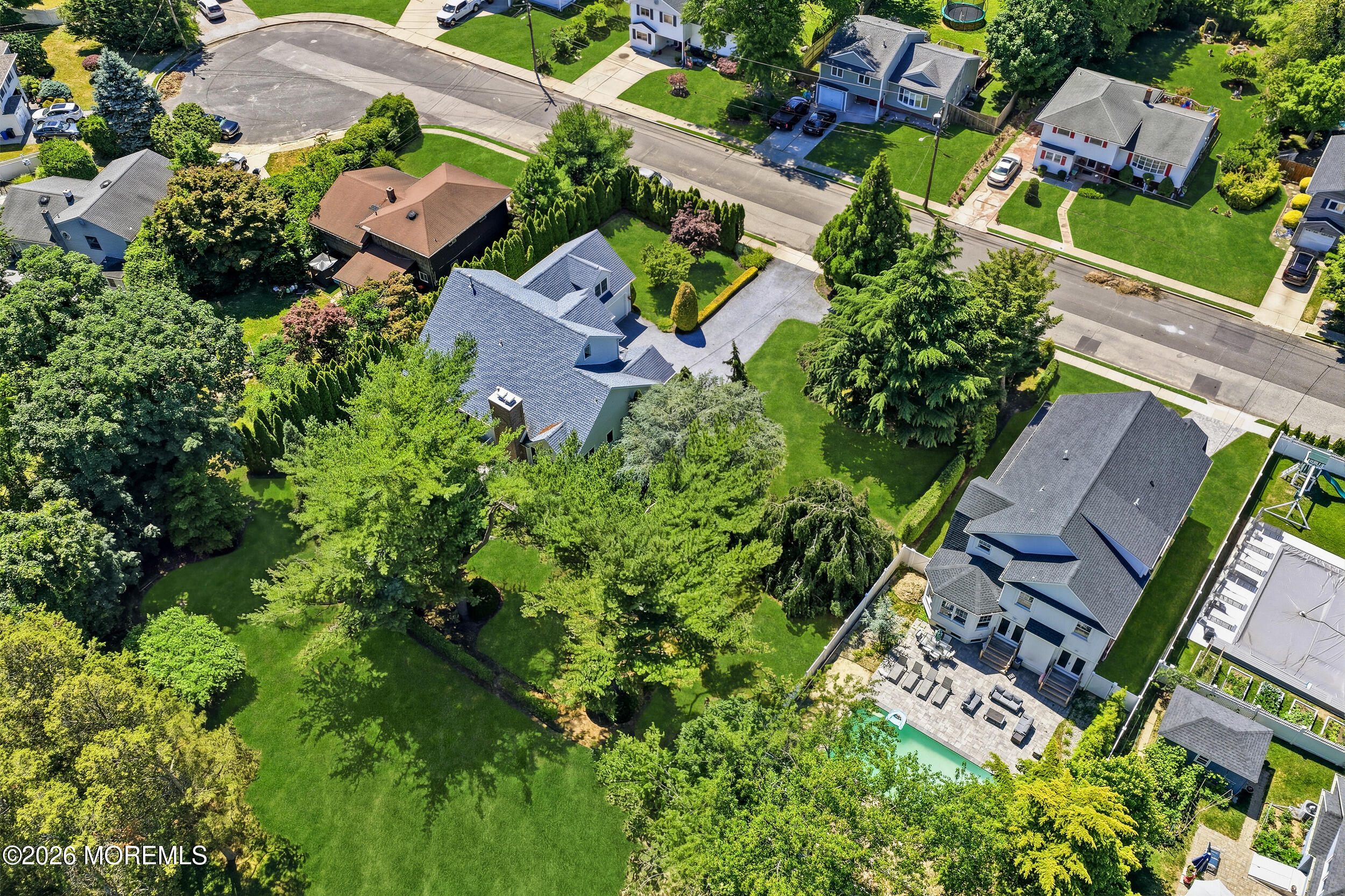 478 Rickey Lane Long Branch, NJ 07740 - Photo 14 of 64 an aerial view of residential house with outdoor space and street view