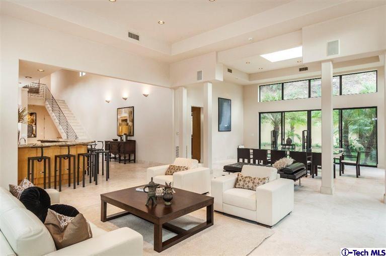 2190 Kinneloa Canyon Road Pasadena, CA 91107 - Photo 5 of 24 a living room with furniture and a large window