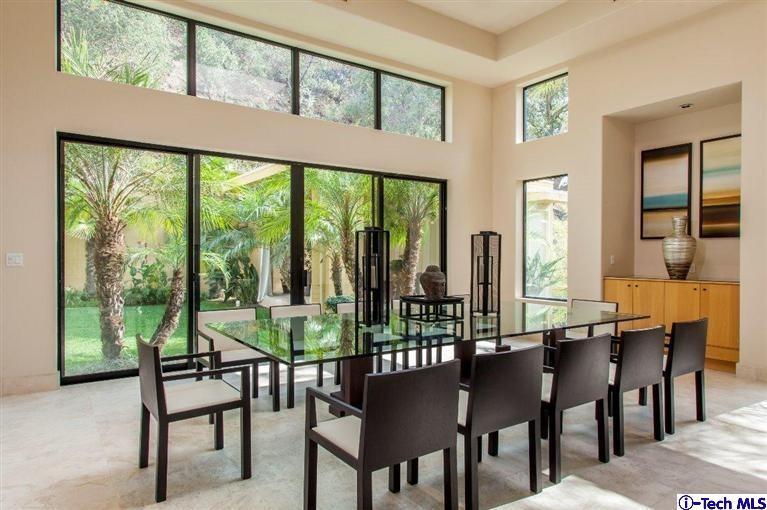 2190 Kinneloa Canyon Road Pasadena, CA 91107 - Photo 6 of 24 a view of a dining room with furniture window and outside view