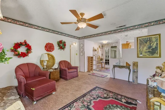 a bedroom with window