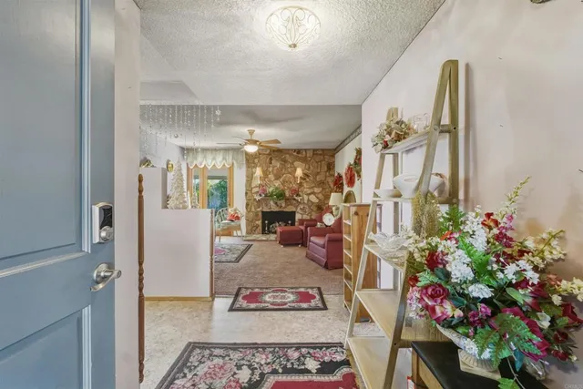 a room with furniture and window