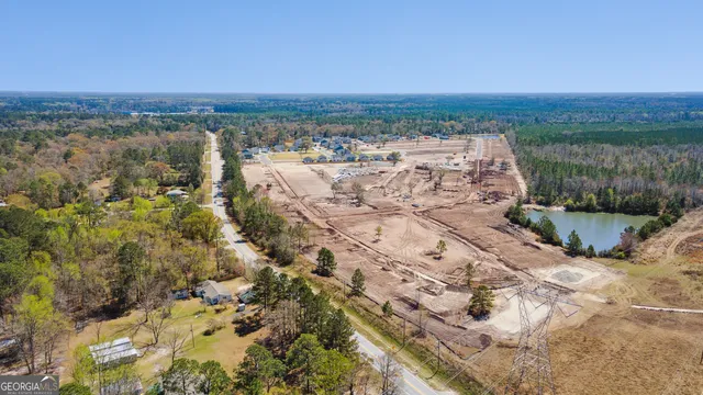 an aerial view of house with outdoor space
