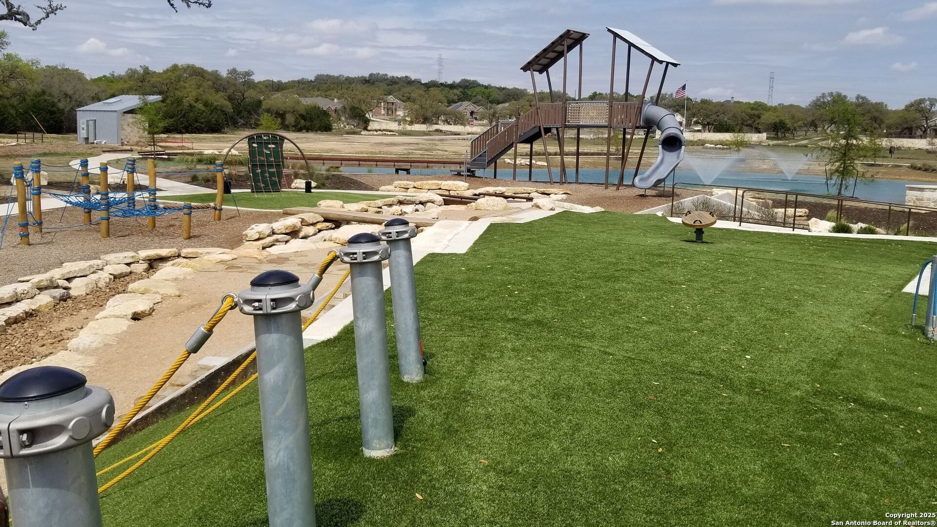 5483 Jasmine Bulverde, TX 78163 - Photo 62 of 71 a view of a swimming pool with a patio and a garden
