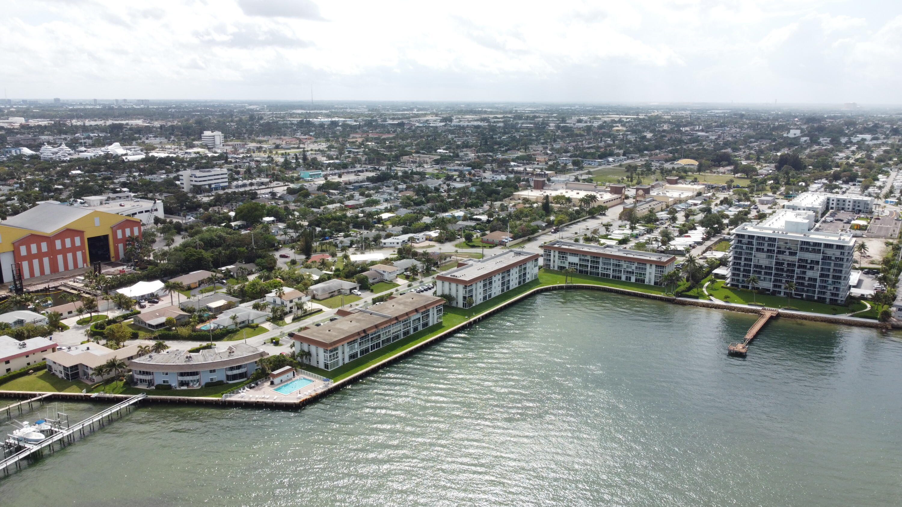 410 Wilma Circle, Unit 308 Riviera Beach, FL 33404 - Photo 19 of 27 an aerial view of a house with a ocean view