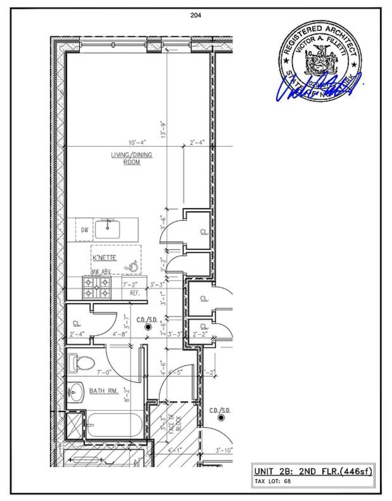 31-22 29th Street, Unit 2B Queens, NY 11106 - Photo 11 of 11 a picture of a floor plan